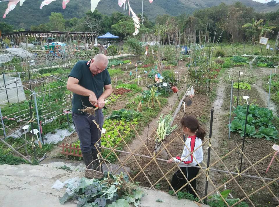 Richard and Patricia in the farm