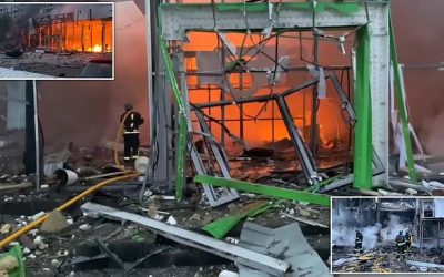 Fresh air alerts across Ukraine after massive Russian bombardment | Daily Mail Online