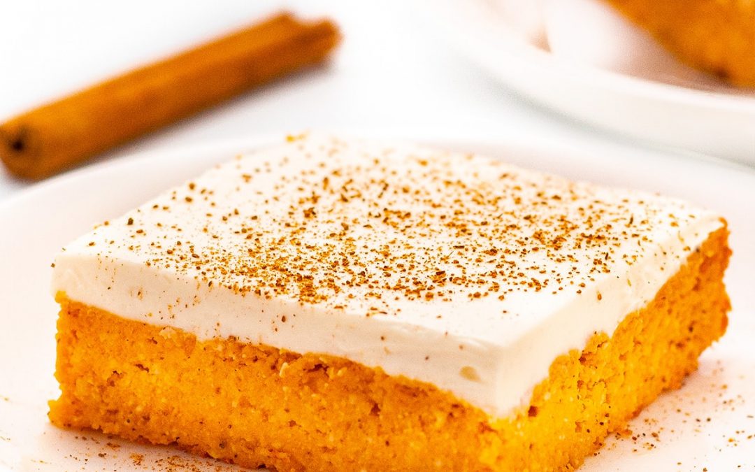 Keto Healthy Pumpkin Bars (Cream Cheese Frosting!) – Wholesome Yum