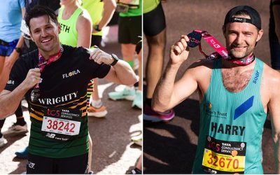 Stephen Mangan, Harry Judd, Chris Evans, Sophie Raworth claim medals after running London Marathon | Daily Mail Online