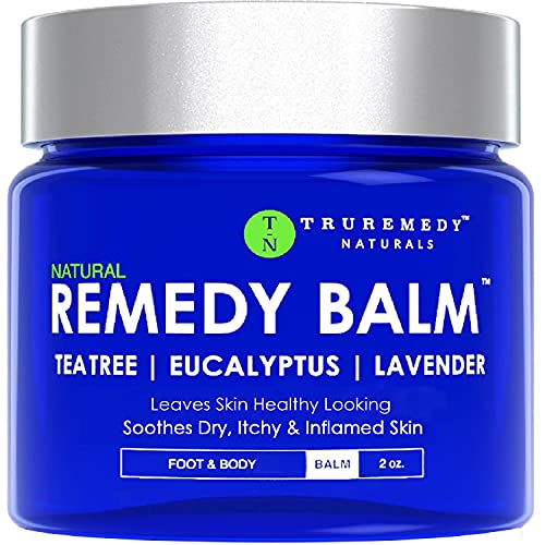 Treatment Tea Tree Oil Balm – Cream for Athletes Foot, Jock Itch, Ringworm, Eczema, Nail Points, Rash, Pores and skin Irritation – Ointment for Dry, Itchy Pores and skin – Foot & Physique Balm with Lavender & Eucalyptus – 2 Oz