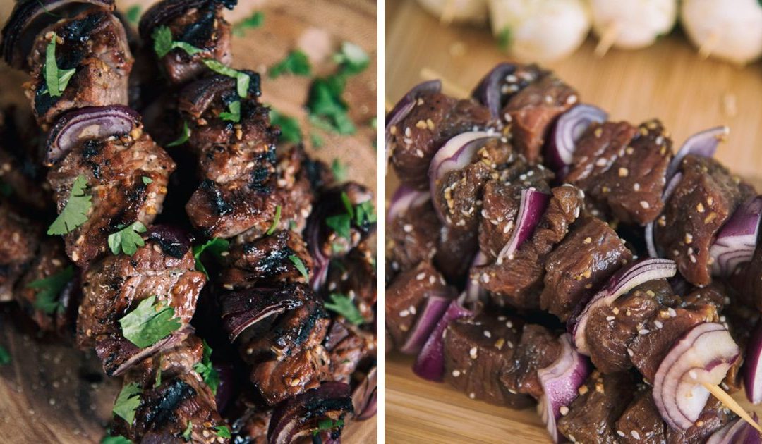 Grilled Asian-Balsamic Steak Skewers Recipe