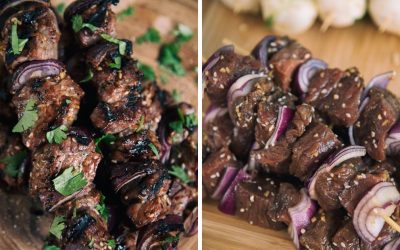 Grilled Asian-Balsamic Steak Skewers Recipe