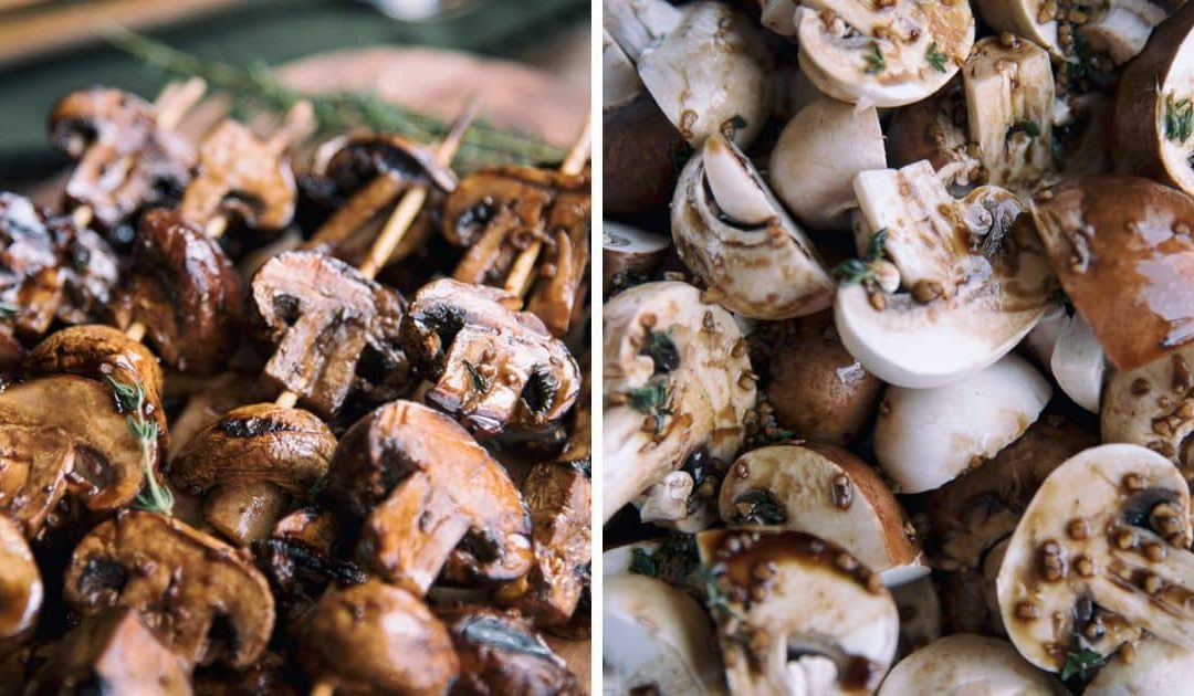 Grilled Mushroom Skewers With Balsamic Sauce Recipe