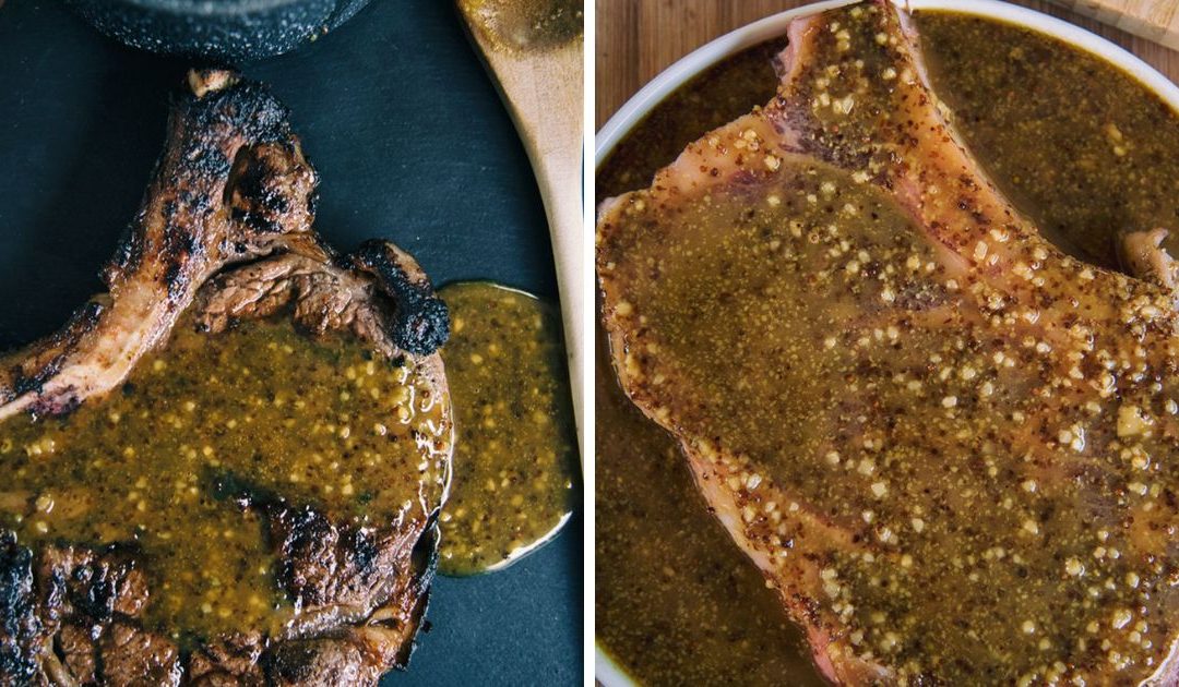 Grilled Steak With Honey Mustard Sauce Recipe