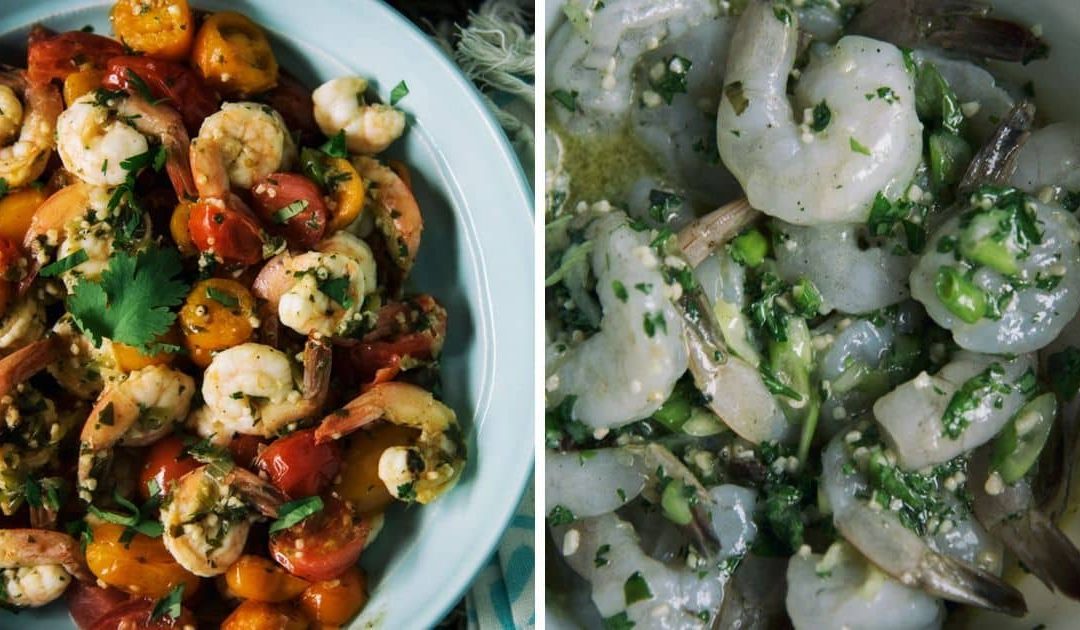 Lemon Garlic-Herb Shrimp And Tomatoes Recipe