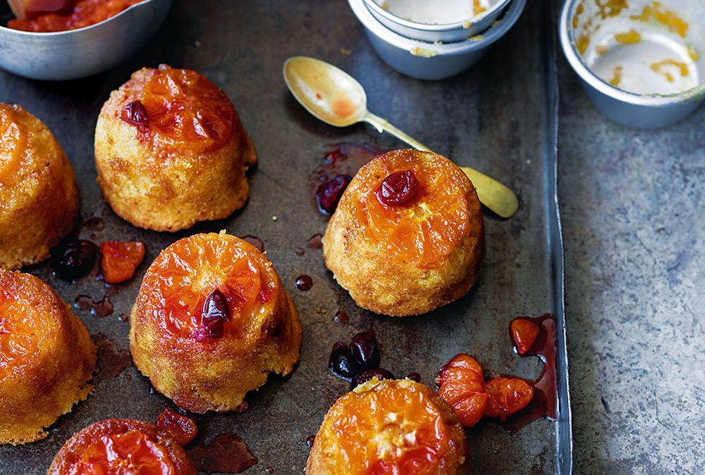 Clementine sponges with cranberry sauce recipe