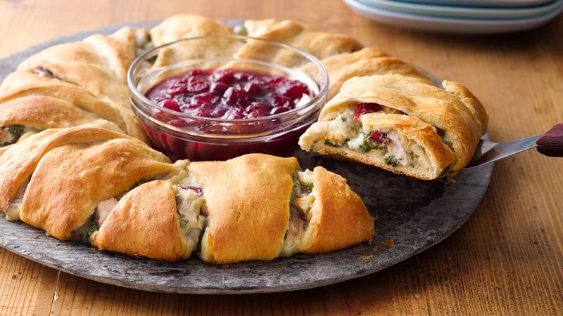 Cranberry Turkey Crescent Ring Recipe – Pillsbury.com