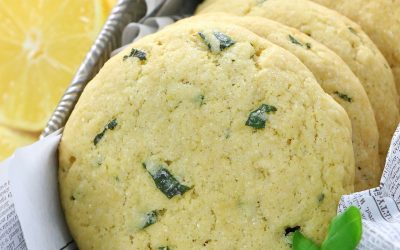 Lemon Basil Sugar Cookies [Vegan]