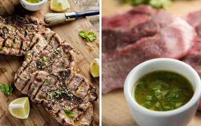 Pork Chops With Lemon-Cilantro Vinaigrette Recipe